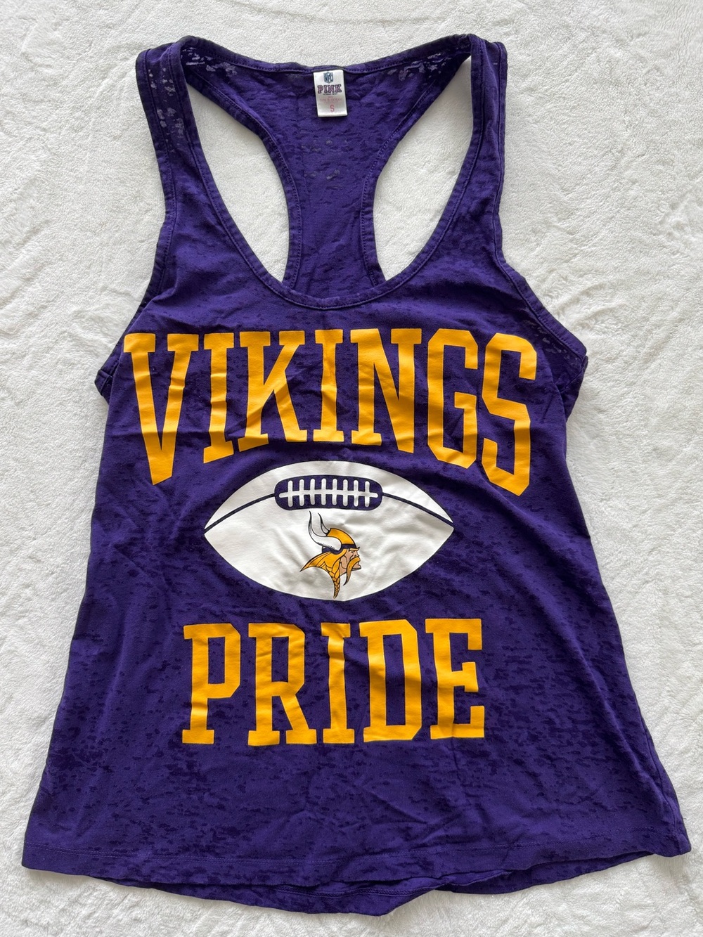 NFL Purple & Gold Vikings Pride Racerback Tank